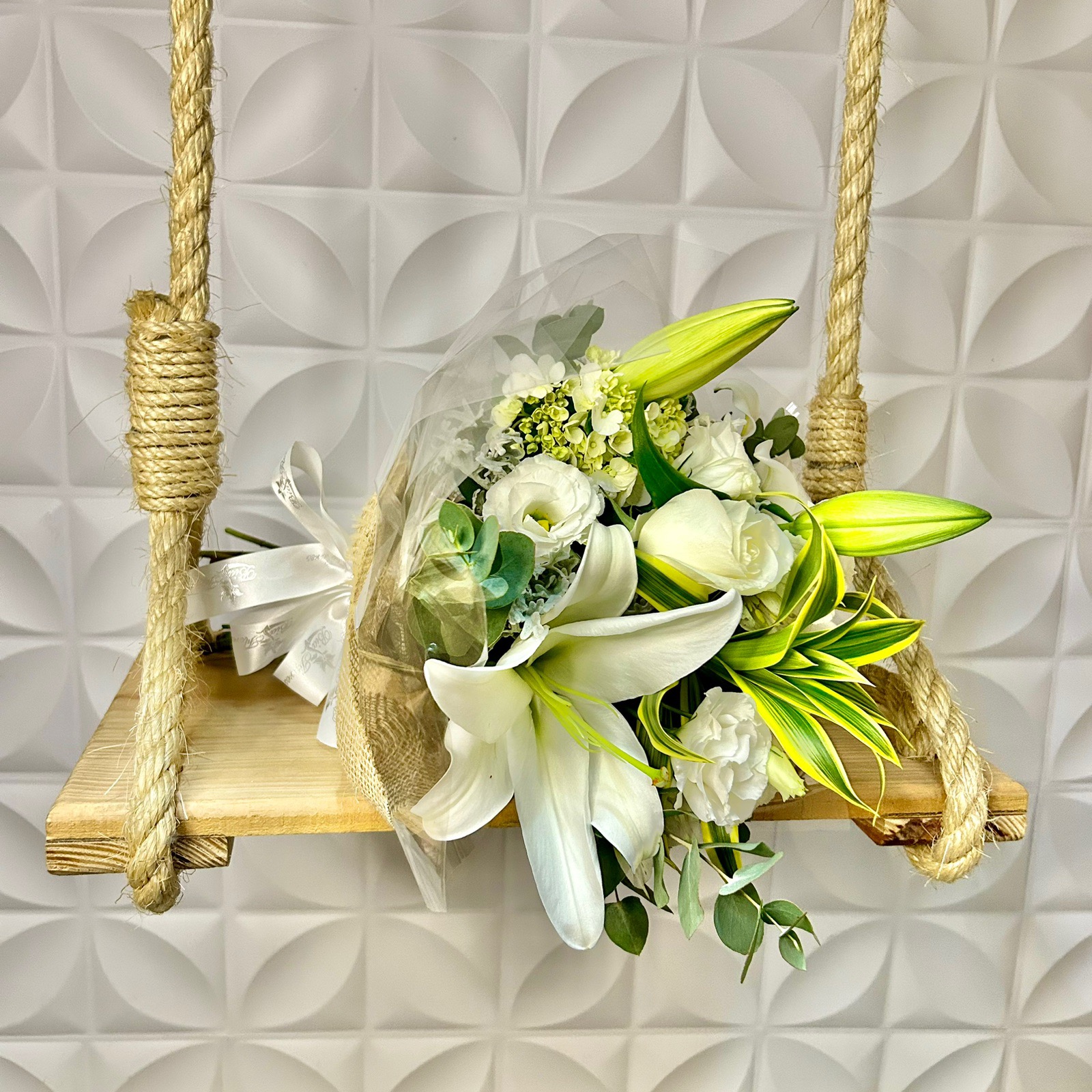 Buqu Mix de Flores Brancas 