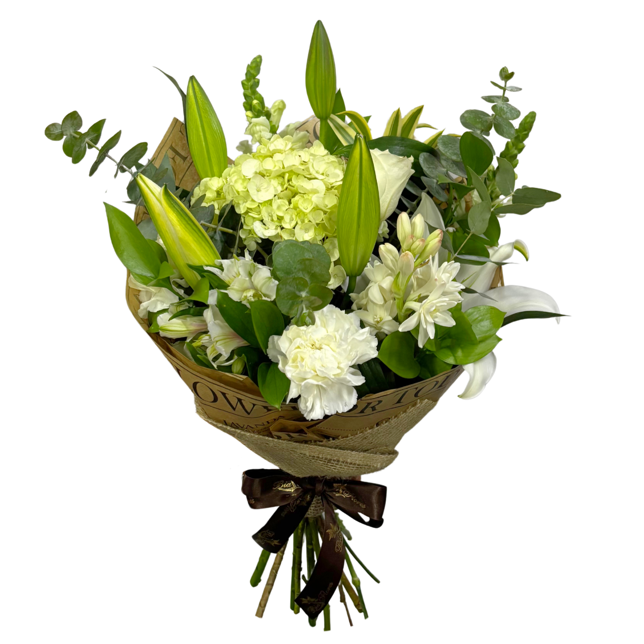 Buqu Mix de Flores Brancas 